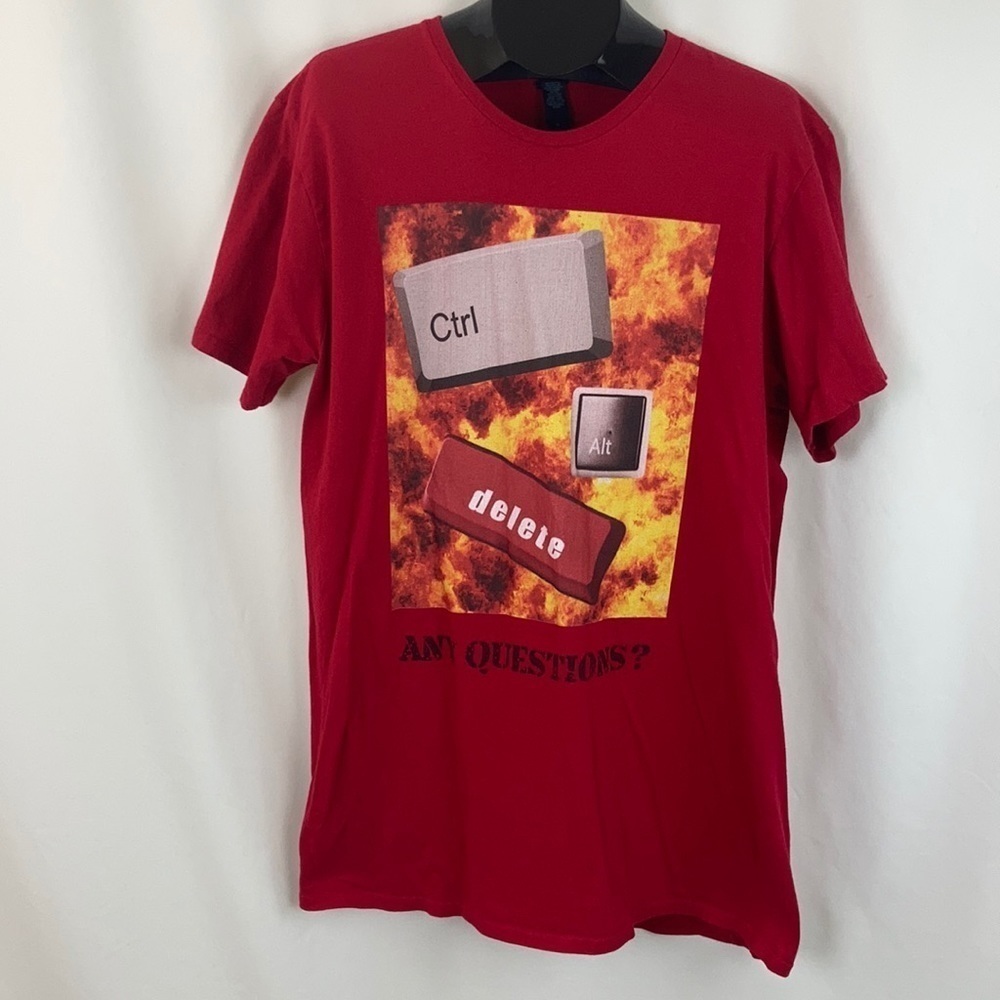 Good Treasures Custom Ctrl+Alt+Delete T-Shirt Xl - image 8